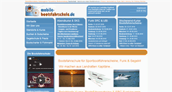 Desktop Screenshot of mobile-bootsfahrschule.de